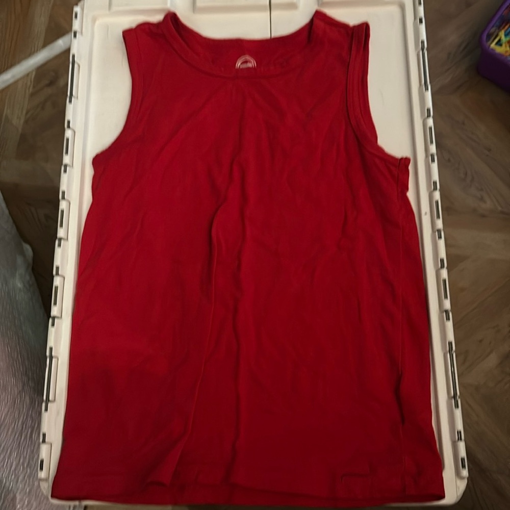 Red tank top